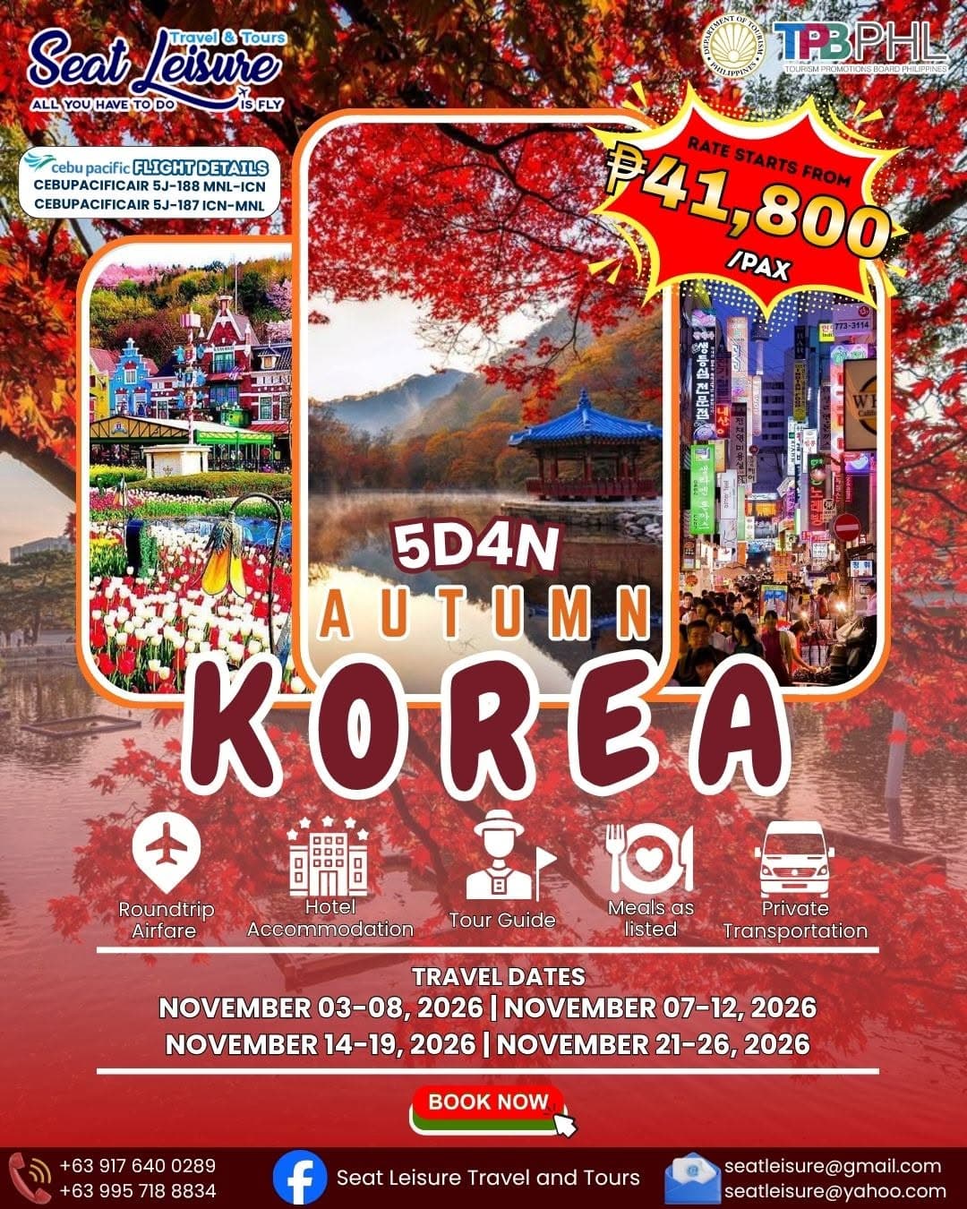 South Korea Tour Package (Autumn Season)