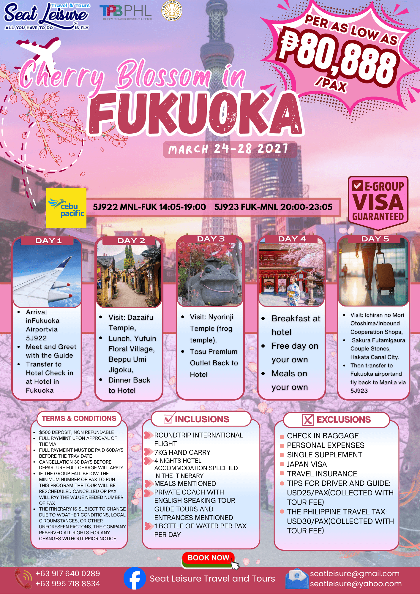 CHERRY BLOSSOM IN FUKUOKA