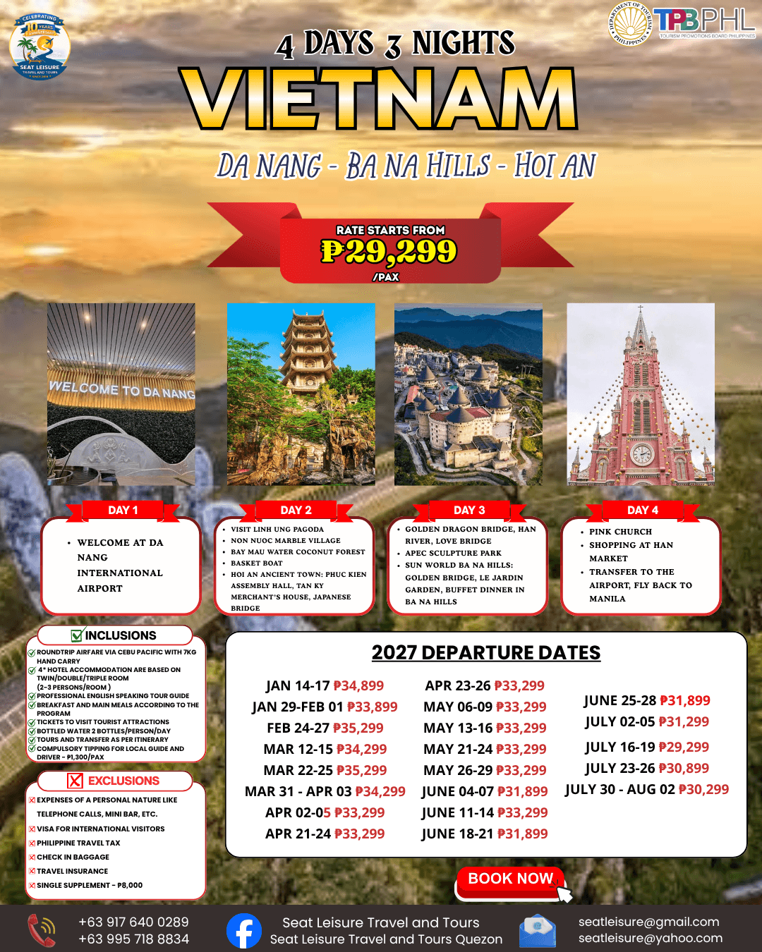 2027 Vietnam Tour Package