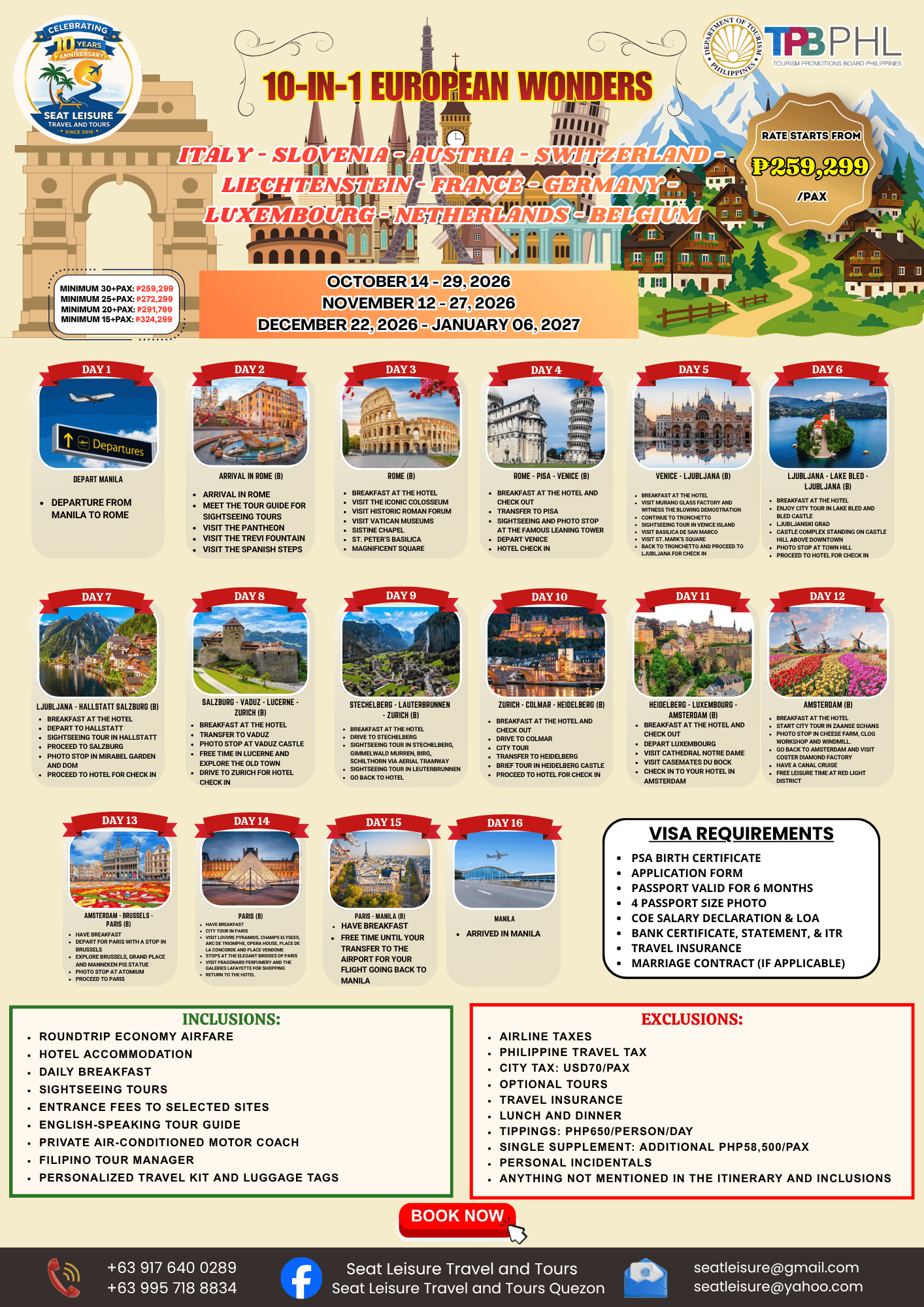 10 in 1 Europe Wonders